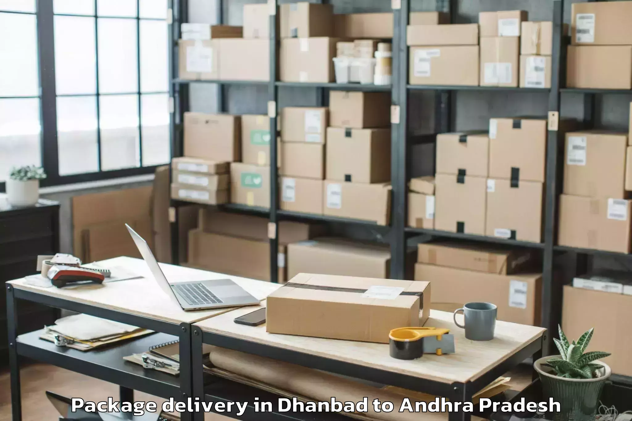 Dhanbad to Dr Ysr Architecture And Fine A Package Delivery